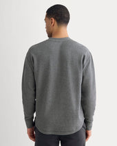 Thermal Henley in Cozy Waffle | Heathered Charcoal