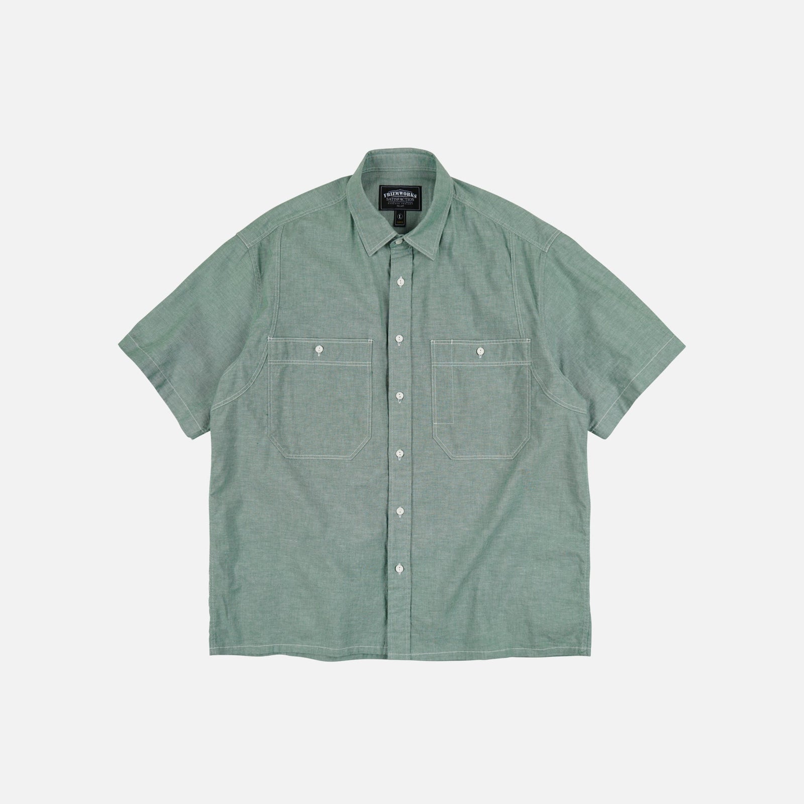 Big Pocket Half Shirt Green