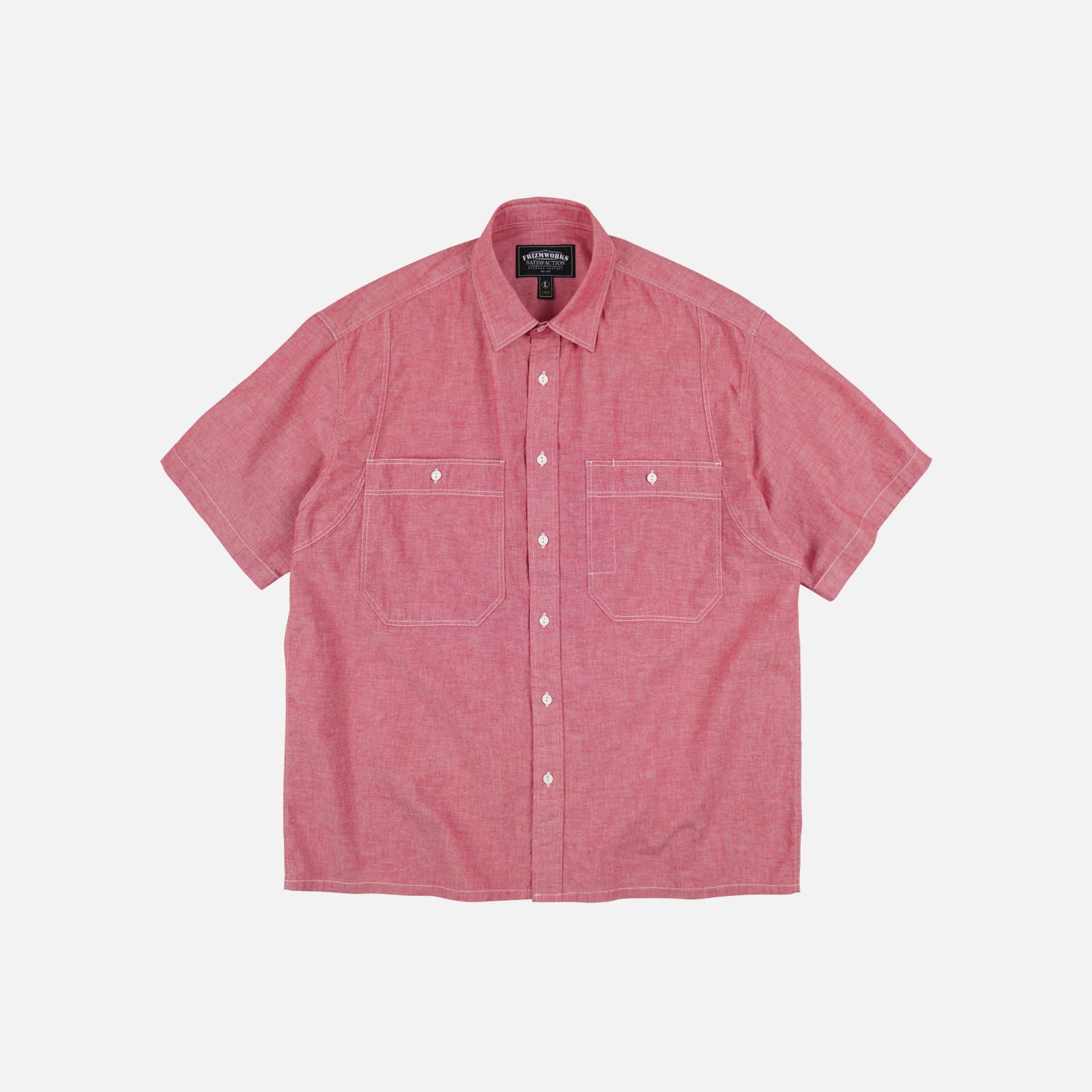 Big Pocket Half Shirt Red