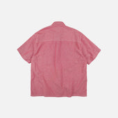 Big Pocket Half Shirt Red
