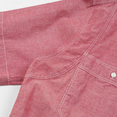 Big Pocket Half Shirt Red