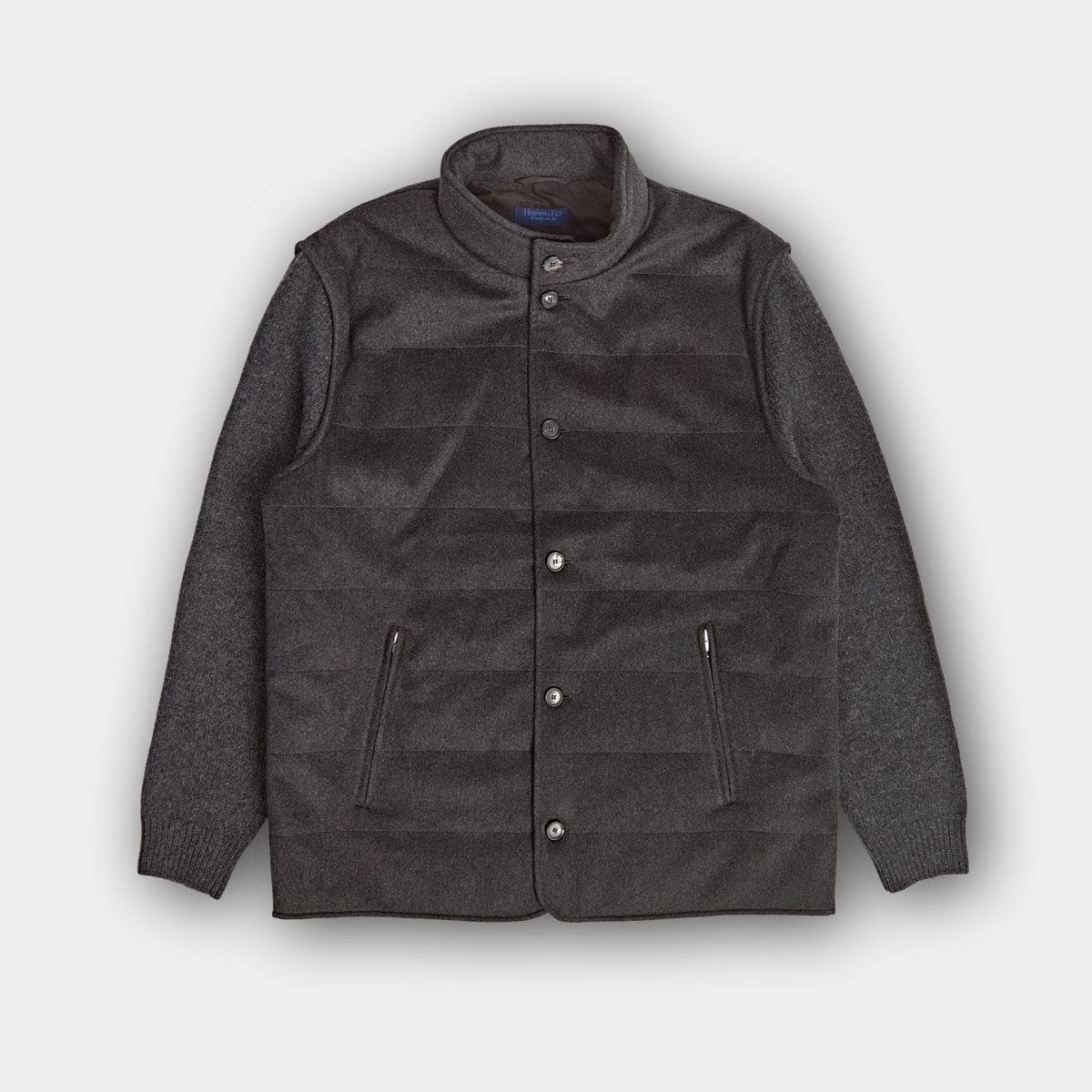 Cashmere Loro Piana Cino Jacket With Knitted Sleeves