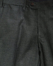 Dark Grey Pure Wool Trousers