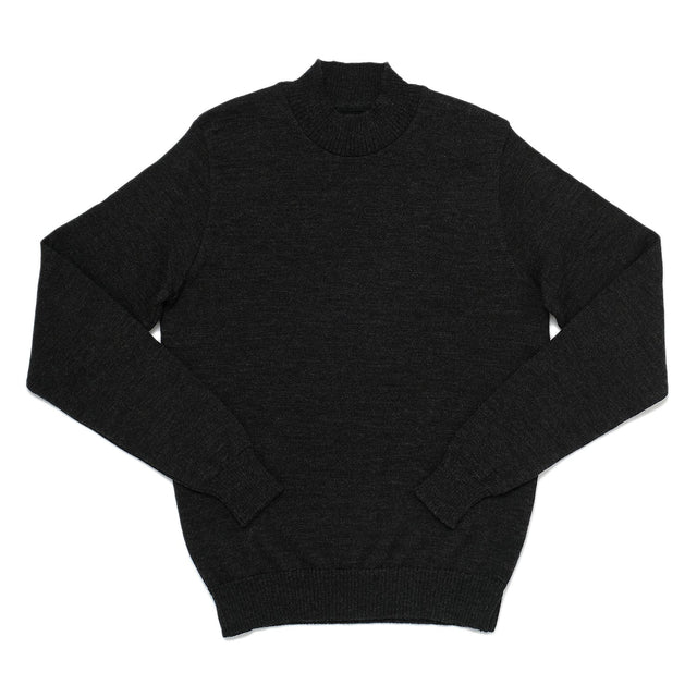 Charcoal Mockneck Pullover Sweater
