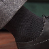Noir Gris Caviar Super Solide Fil D Cosse