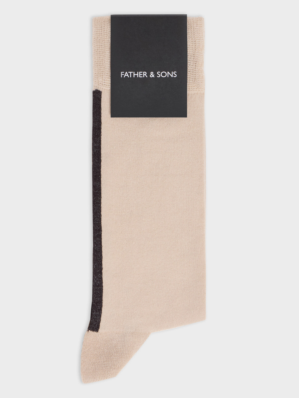 Chaussettes En Coton Bio M Lang Beige