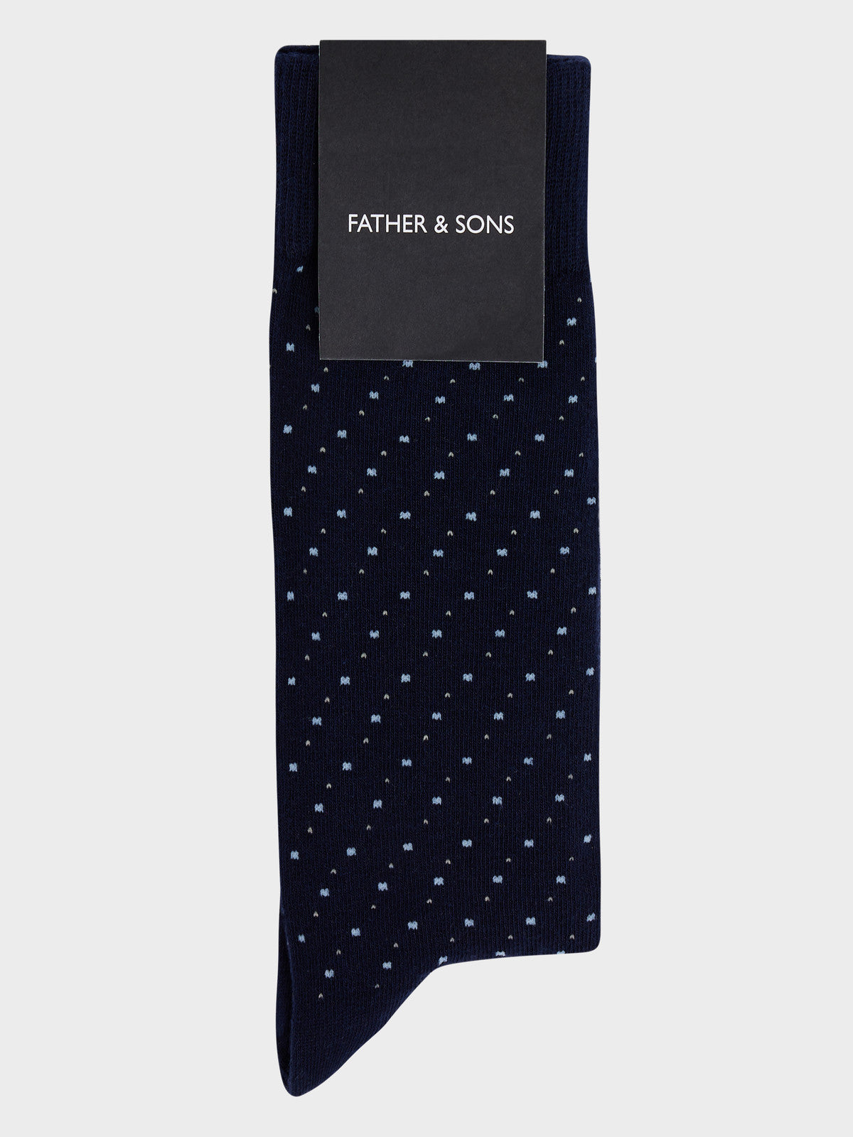 Chaussettes En Coton Bio M Lang Bleu Indigo Pois