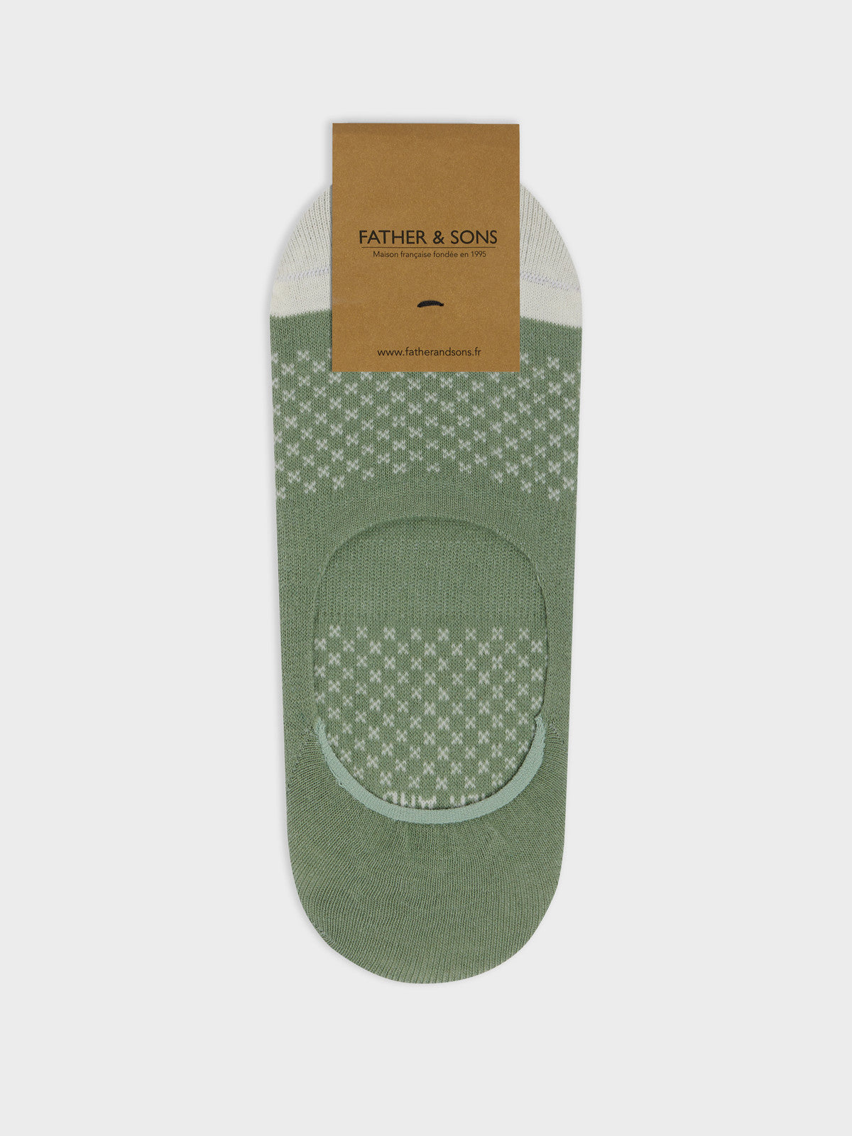 Chaussettes Invisibles En Coton M Lang Kaki Motif Cru