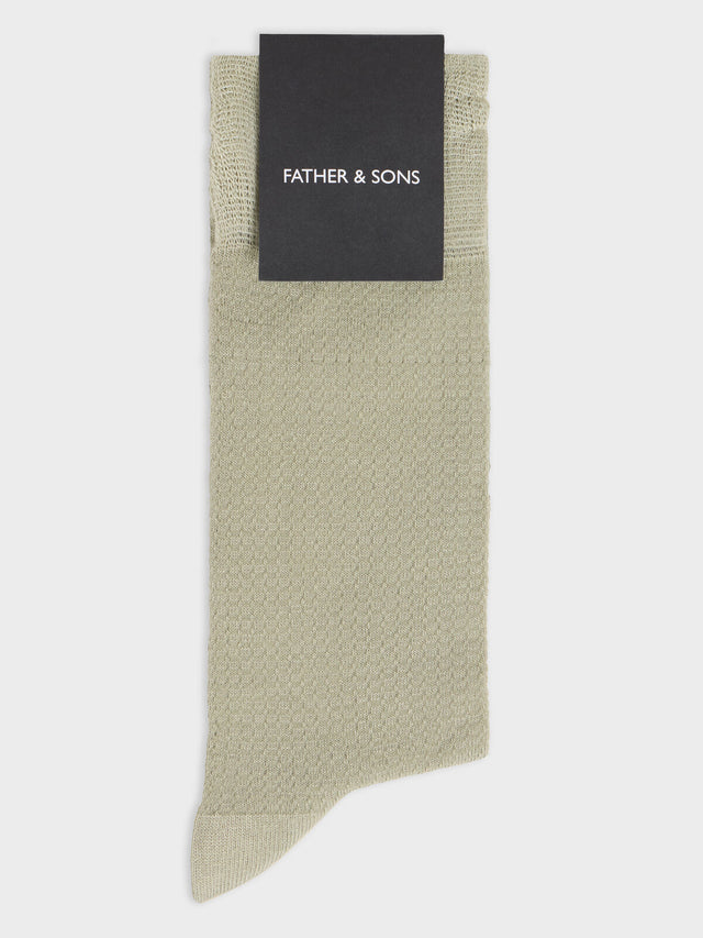 Chaussettes en viscose de bambou kaki