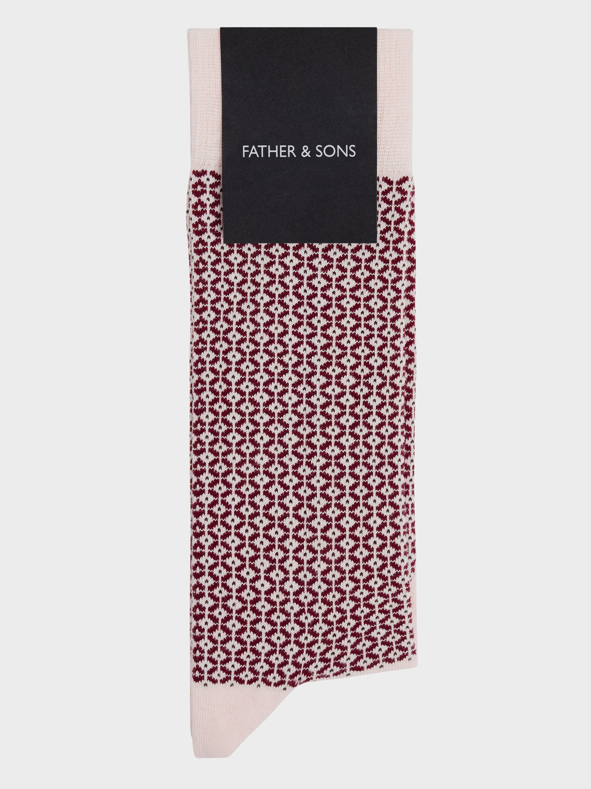 Chaussettes En Coton Bio M Lang Motif Bordeaux