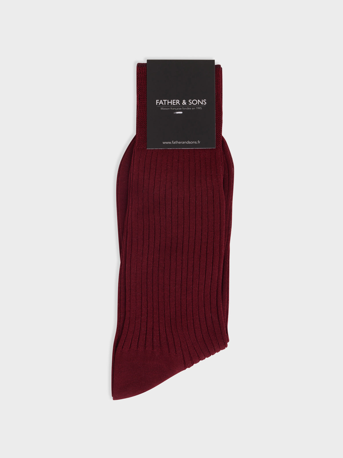 Chaussettes En Coton Fil D Ecosse Rouge