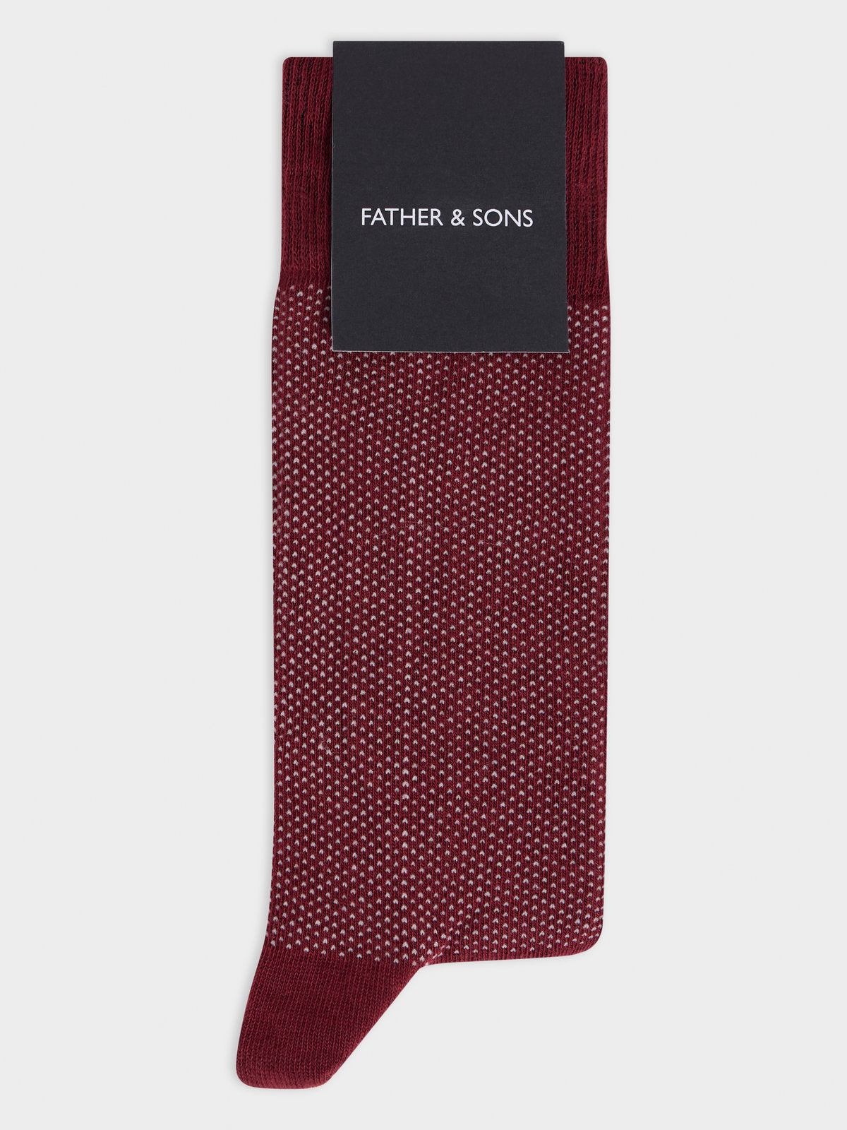 Chaussettes En Coton Bio M Lang Bordeaux Pois