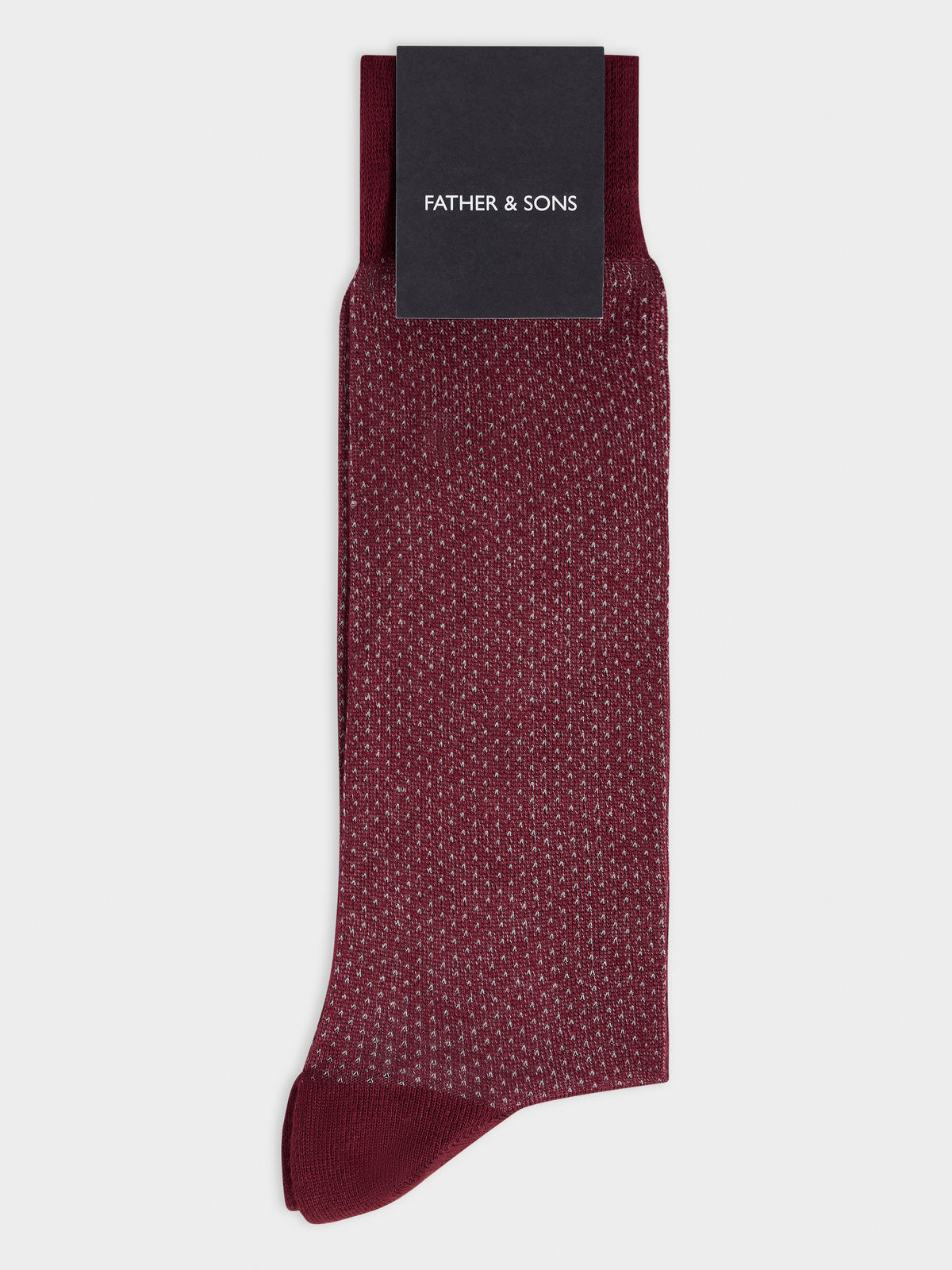 Chaussettes En Viscose De Bambou Bordeaux Pois