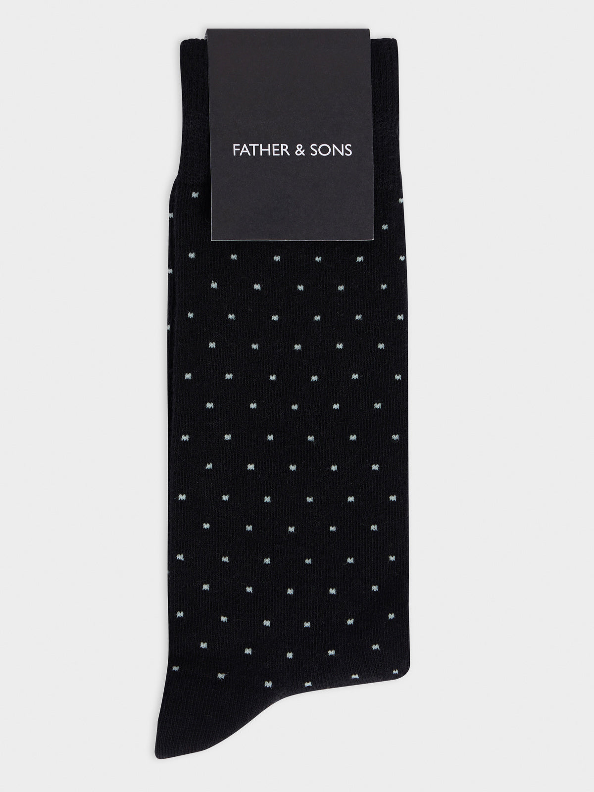 Chaussettes En Coton Bio M Lang Noir Pois