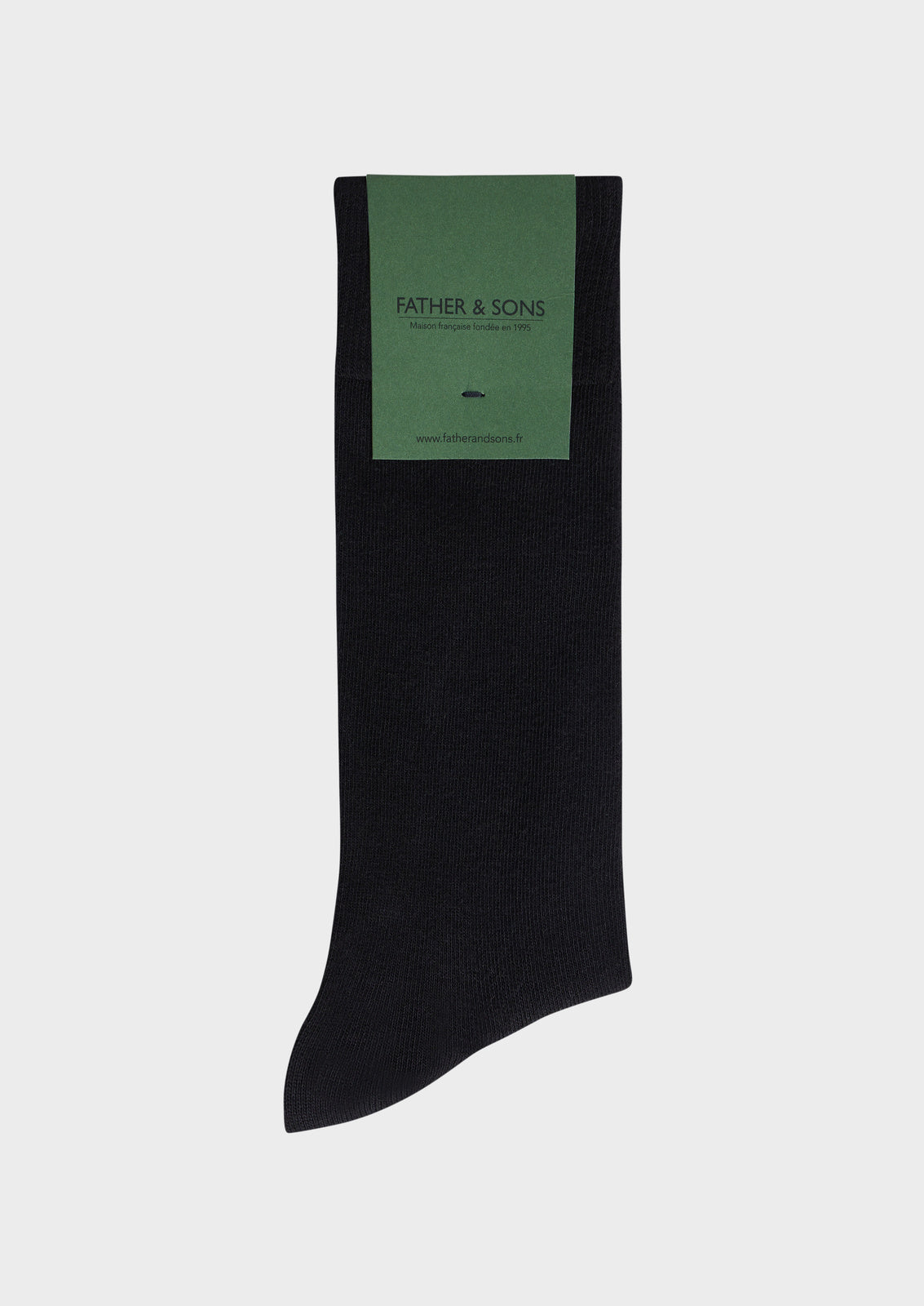 Chaussettes En Coton M Lang Uni Noir