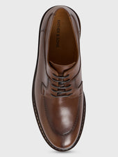 Derbies En Cuir Lisse Cognac