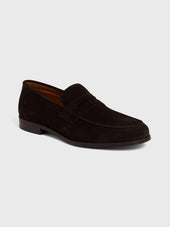 Mocassins En Cuir Nubuck Marron