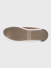 Baskets En Cuir Nubuck Marron