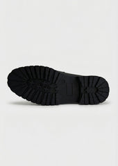 Mocassins En Cuir Lisse Noir