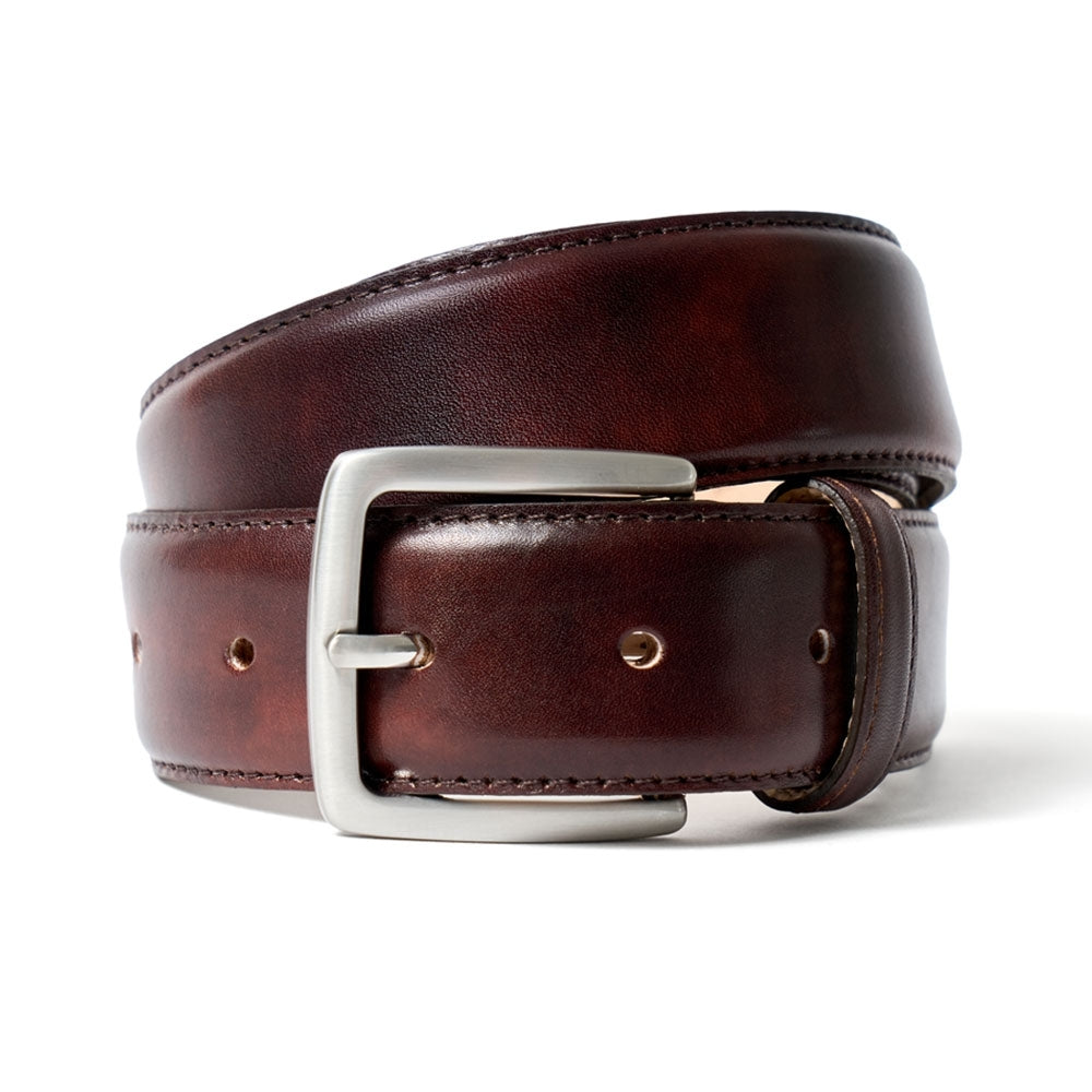 Museum Calf Belt With Silver Buckle