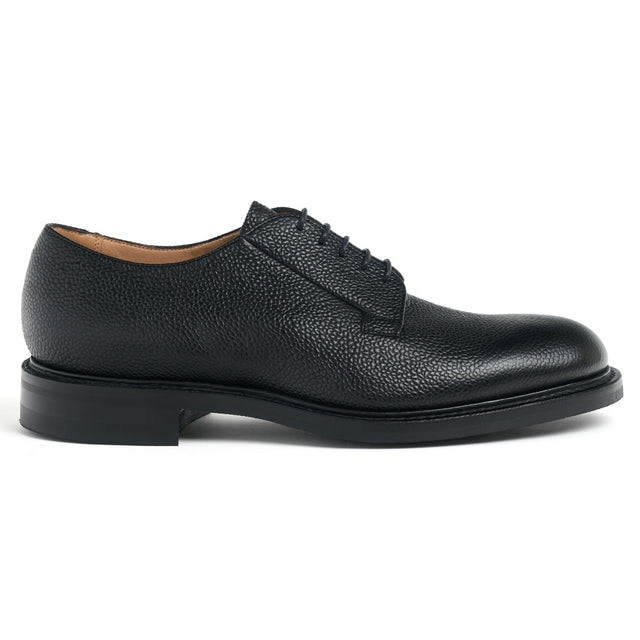 Deal II R Derby in Black Grain Leather