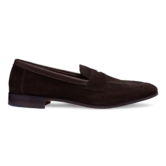 Toby Penny Loafer in Bitter Chocolate Suede