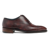 York Capped Oxford in Brown Museum Calf Leather