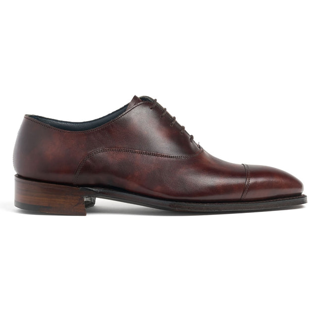 York Capped Oxford in Brown Museum Calf Leather