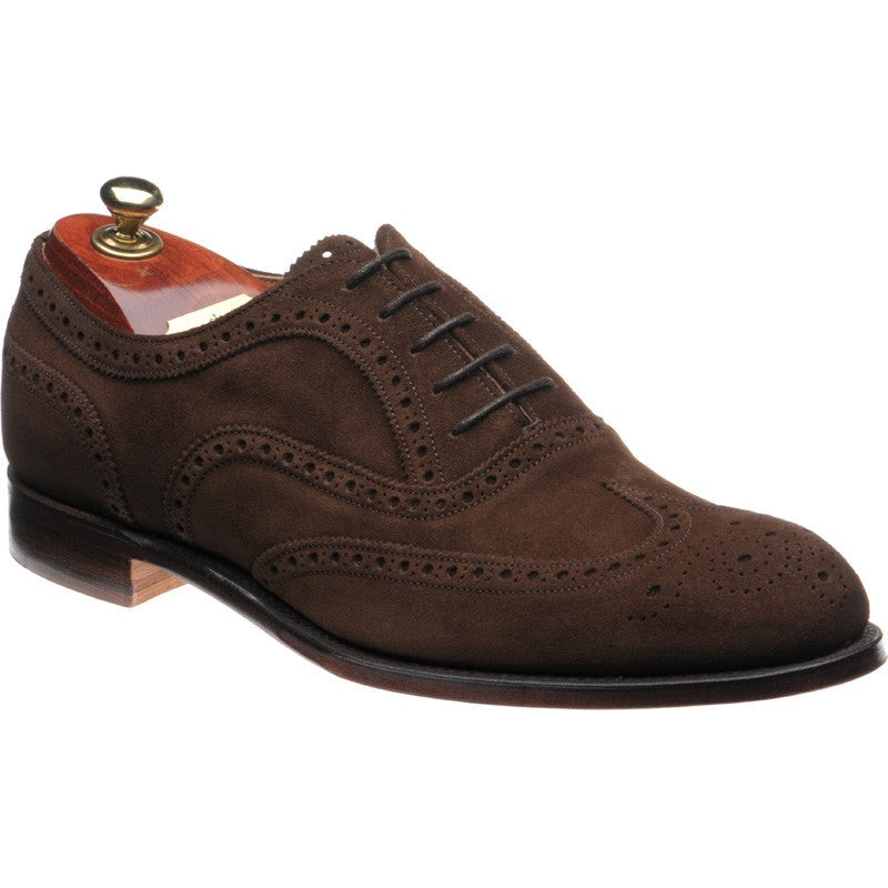 Cheaney Arthur III mens brogues in plough suede