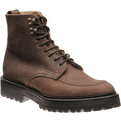 Cheaney Brixton M mens rubber-soled Derby shoes in brown nubuck grain