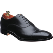 Cheaney Cambridge mens semi-brogues in black calf