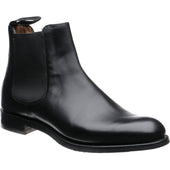 Cheaney Godfrey D mens rubber-soled Chelsea boots in black calf