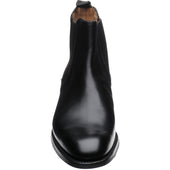 Cheaney Godfrey D mens rubber-soled Chelsea boots in black calf