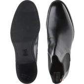 Cheaney Godfrey D mens rubber-soled Chelsea boots in black calf