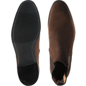 Cheaney Godfrey D mens rubber-soled Chelsea boots in plough suede