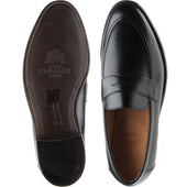 Cheaney Hadley mens loafers in black calf