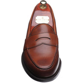 Cheaney Howard R mens rubber-soled loafers in mahogany grain