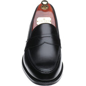 Cheaney Hudson mens loafers in black calf