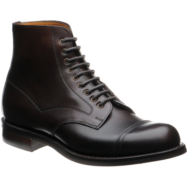 Cheaney Jarrow R mens rubber-soled boots in chicago tan calf