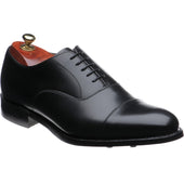 Cheaney Lime Rubber mens rubber-soled Oxfords in black calf