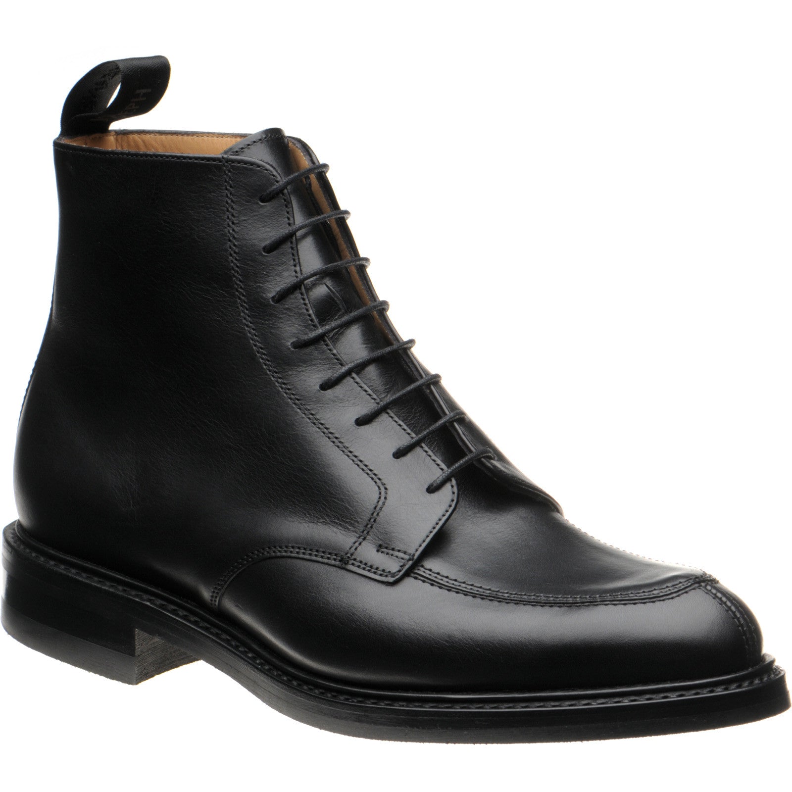 Cheaney Richmond II R mens rubber-soled boots in black calf