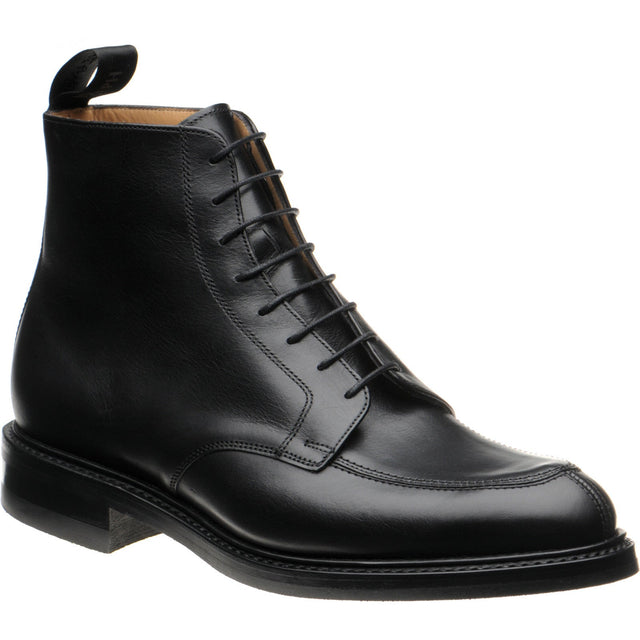 Cheaney Richmond II R mens rubber-soled boots in black calf