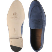 Cheaney Toby mens loafers in blue suede