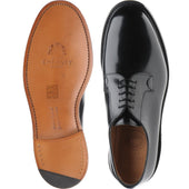 Cheaney Wye II mens Derby shoes in black hi-shine