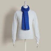 Windowpane Check Cashmere Scarf In And Yellow