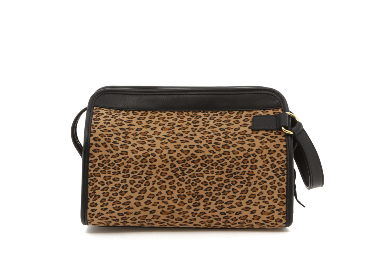 Large Travel Kit Cheetah Microfiber Trim