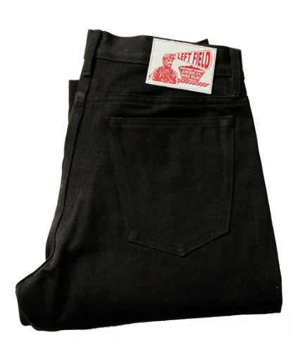 Chelsea Black Maria Vidalia Mills 14 oz selvedge Sulphur Dyed Denim **Size up 1" in the waist(deadstock, no more black)