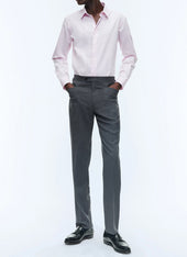 Chemise Col Droit En Coton