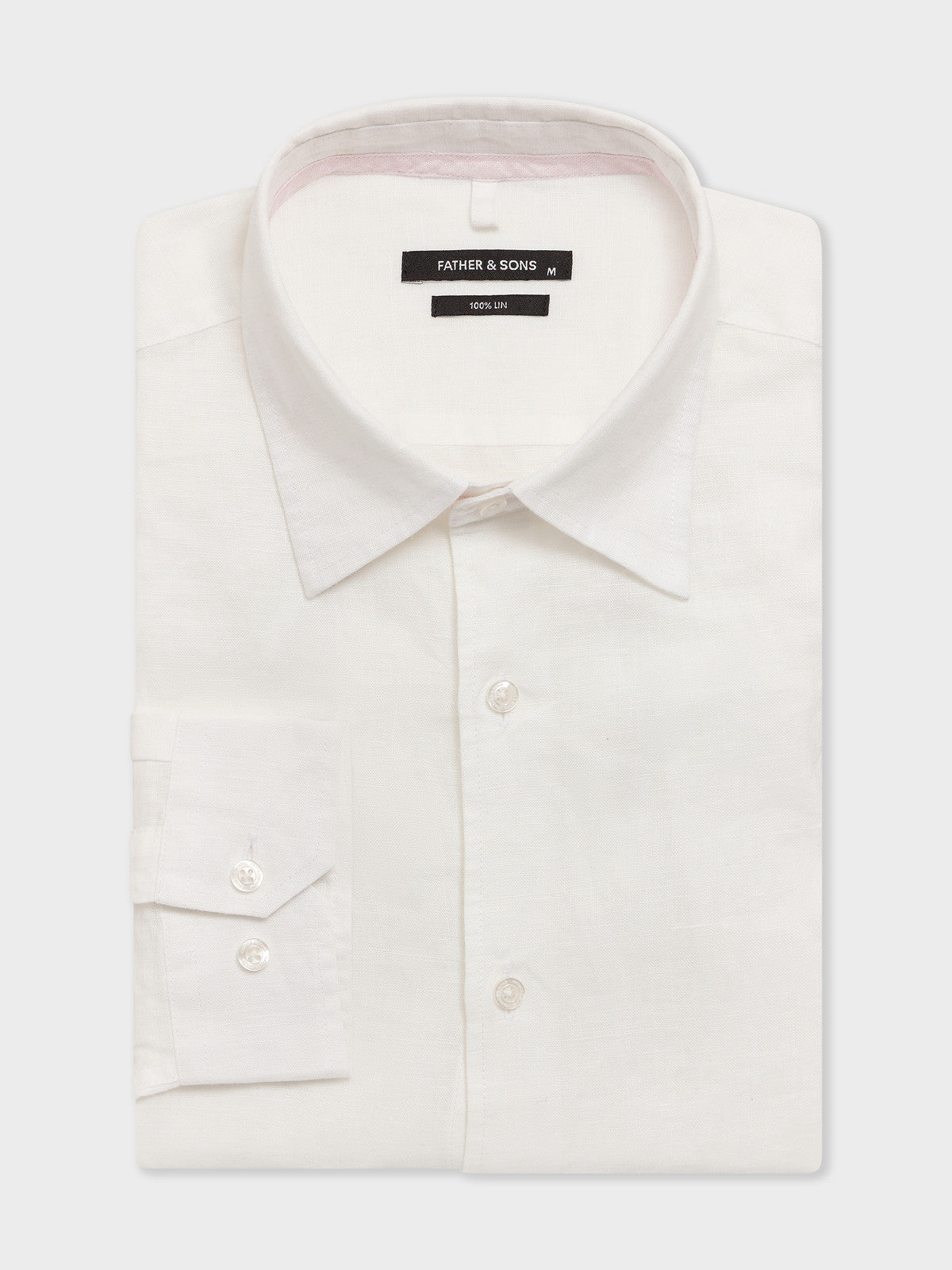 Chemise Slim En Lin Blanc