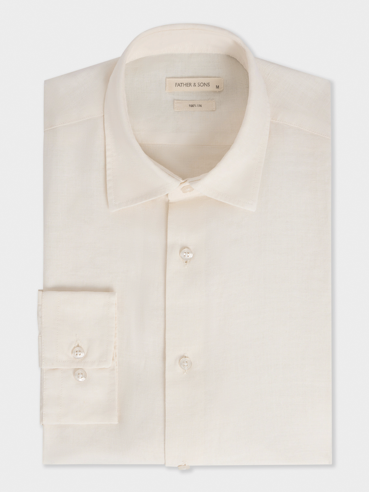 Chemise Slim En Lin Cru